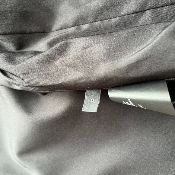 NWT THEORY 1 BUTTON SLIM JACKET IN BLACK - 0 - Picture 7 of 8